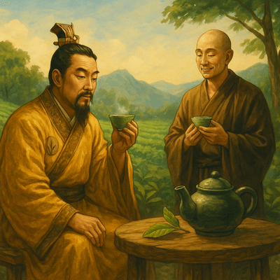 Von Kaisern und Mönchen: Die faszinierende Geschichte des Grünen Tees