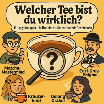 Welcher Tee bist du wirklich? – Ein psychologisch halbfundierter Selbsttest mit Geschmack
